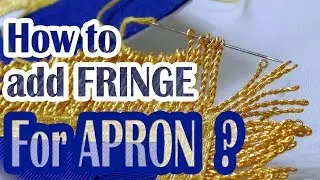 How to add fringe to Masonic Apron | Freemason Regalia | Wannat Group