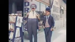Colorized - Laughing Gas (1914) Keystone - Charlie Chaplin
