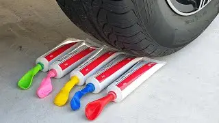 CAR VS TOOTHPASTE BALLOONS