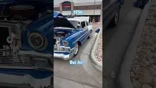 1956 Chevy Bel Air #chevy #belaire or 210 two door hardtop #trifivechevy #blue #classic #automobile