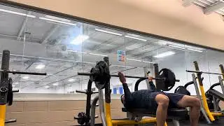 225x5 reverse grip bench press. 