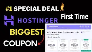 Hostinger Coupon Code 2026 | Get 1 Free Domain, Business Hosting, Cloud Hosting | 95% OFF Promo code
