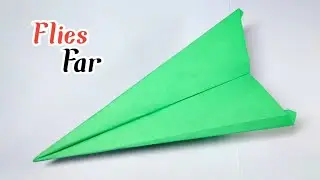 Amazing Dart Paper Airplane That Flies Over 100 Feet.How to Make Stingray ?