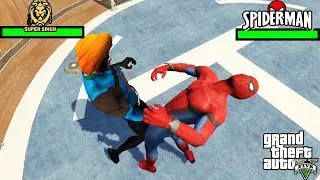 Spiderman vs Super Singh - Health bar Fight