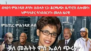 SAMI SHIKOR - ቓለ መሕትት ምስ ኤልሳ ጭሩም፡ ብዛዕባ ምሕንጻጽ ዶባት፡ ስብሓት ነጋ፡ ቖርጫጭ፡ ጴጥሮስ ሰሎሙን፡ ኣምባሳዶር ዓንደብርሃን፡ መለስ ዜናዊ