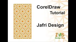 New Jaali Design | CNC Jafri Design | Home Decoration | CorelDraw tutorial # ZMS DESIGN HUB
