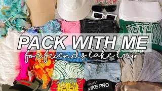 PACK WITH ME FOR VACATION (friends trip to a lake house) !!