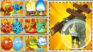 Random 50 Pair Plants Vs Hamster Ball Gargantuar LEVEL 10 - Pvz 2 Challenge