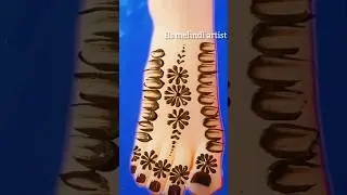 wow😱❣️Beautiful stylish feet design#mehndi design #easy design #beautiful design #trending#yt shorts
