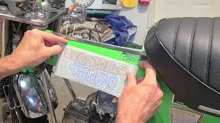 2023 07 24 VIDEO Honda CT70 Decal replacement