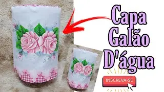 Capa galão de água #pinturaemtecido#comofazer#passoapasso