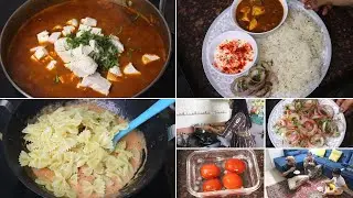घर के लिए 2 बड़ी नई चिज़े | PINK SAUCE PASTA | पनीर वाले राजमा की सब्जी | Quick Dinner Thali | vlog