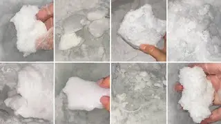 FREEZER FROST EATING / WHITE ICE EATING / ASMR / COMPILATION 