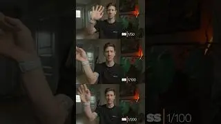 How shutter speed effects your video 🎥 #shorts #videography #video