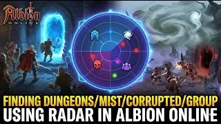 Finding Dungeons/Mist/Corrupted/Group using Radar in Albion Online
