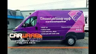 New Ram Promaster Commercial Wrap Advertising Fort Lauderdale Florida by Car Wrap Solutions