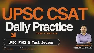 CSAT Daily Practice Program and Test Series| CSAT 2026 #spoorthysrinivas #upscprelims #upsc #csat
