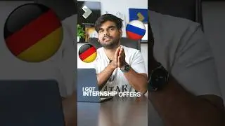 How to Get Internships Abroad from 1st Year of College | Germany, Russia, Europe 🔥