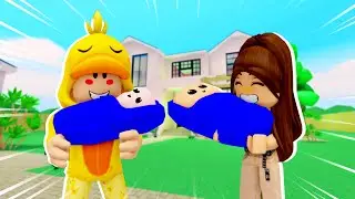 24 HORAS Siendo PADRES de GEMELOS en Roblox con Melina