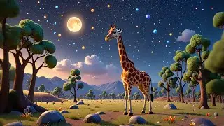 The Giraffe Who Painted the Moon 🦒🌙 | Funny Nursery Rhymes Songs for Kids & Toddlers