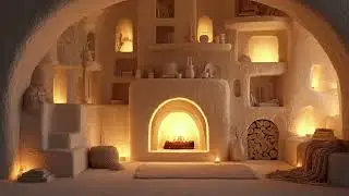A Cozy Storybook Evening 🔥 | Fireplace Ambience | 4K TV Frame