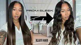 The Perfect Color! Ombre Chestnut Brown 7*5 No Slip Yaki Straight Glueless Wig Ft. Klaiyi Hair 