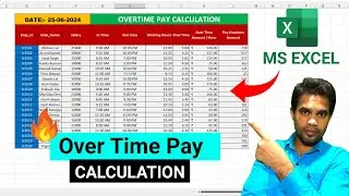 omg 🔥excel salary slip | overtime pay calculation | excel formula