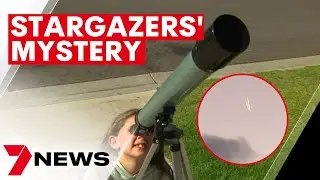 Strange sight in the sky had Melbourne family over the moon | 7NEWS