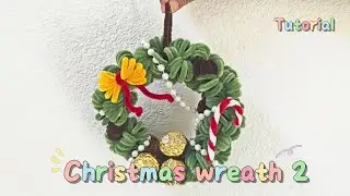 Chenille Pipe Cleaner Craft: Create a Cute  Christmas wreath 2 Tutorial#christmas  #pipecleaners#diy