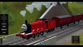 James on his way to Vicarstown.(Take On Sodor)