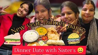 New Year Celebration with Sisters 🥂 | Bahar Dinner Enjoy Vlog|Priyanka Mehta Vlogs ...
