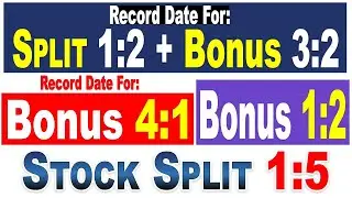 BONUS 4:1, BONUS 1:2, STOCK SPLIT 1:5, DIVIDEND . COFORGE LTD GHV INFRA, VALIANT COMMUNICATION,