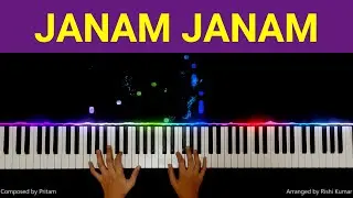 Janam Janam Piano Cover | Tutorial | Dilwale | Ringtone | Notes | Chords | Hindi Song Keyboard