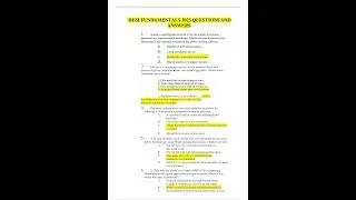HESI FUNDAMENTALS 2023 QUESTIONS AND ANSWERS