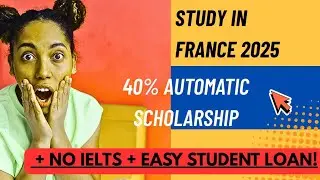 No IELTS, 40% Scholarship & Loan Without Collateral?! | Study in France 2025
