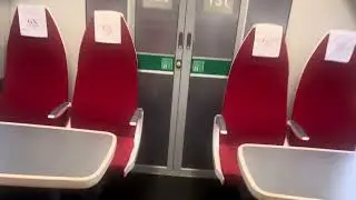 A nice walk to first class on the Gatwick Express class 387