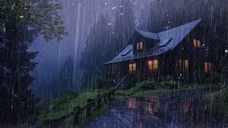 Gentle Night RAIN - Rain Sounds For Sleeping - Thunderstorm Sounds, White noise, ASMR