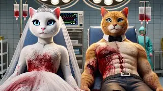 Who BOMBED The Cat Couple's Wedding? 🐱💣#cat #cute #ai #catlover #catvideos #cutecat #aiimages #aicat