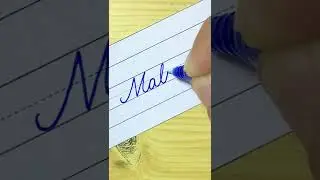 &ldquo;Malixu&rdquo; How to write Beautiful Name in English Cursive Writing | Cursive Handwriting Practice