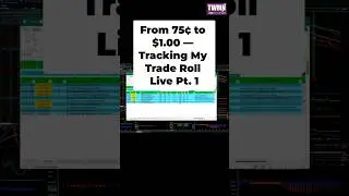 From 75&cent; to $1.00 &mdash; Tracking My Trade Roll Live Pt. 1 #shorts #trading #tradingstrategy