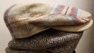 Trendy Tweed Ivy Driving Caps or Flat Caps for Fall or Autumn, and Winter