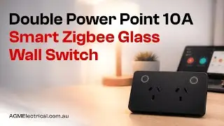 Double Power Point 10A Smart Zigbee Touch Glass Wall Switch: Unboxing & Setup Guide