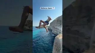 CRAZY TRIPLE FLIP INTO OCEAN #cliffjumping #vlogs #extera #shorts #flips #sendit