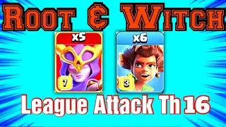 Th16 Super Witch Root Attack||Th 16 root rider attack|||Best th16 attack strategy (Clash of Clash)