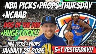 NBA Picks Today Thursday 1/29/2026 | Free NBA Best Bets, Player Props, and Predictions