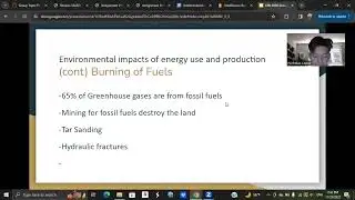 Environmental Impacts on Energy Use and Production