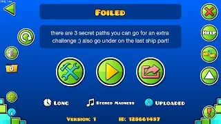 Foiler by TinEater (me!!1!!!1!) -Geometry Dash