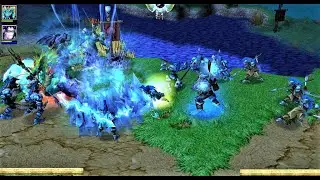 Warcraft 3: Nirvana Mod - Naga Vs Ice Trolls (Normal) Custom Race Versus