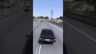 GTA 5 HIGHWAY MADNESS 😱 #GTA5 #GTAV #GTAShorts #Shorts #GamingShorts #Weaving #TrafficWeaving #bmw
