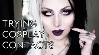 HALLOWEEN / COSPLAY  CONTACTS | Unicoeye Circle Lenses Try On and Review | Vesmedinia
